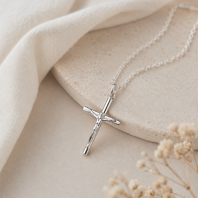 Lärjunge - Korshalsband i Sterling Silver