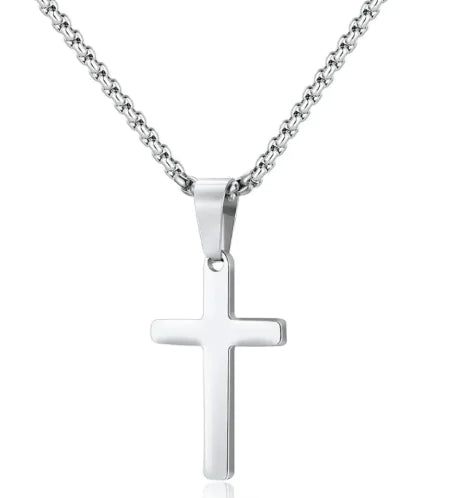 ✝️ Titanium Korshalsband – Styrka & Stil i Perfekt Harmoni ✝️