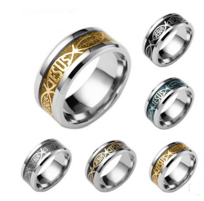 Ichthys Ring – Kristen Fisk Symbol Ring för Herr & Dam