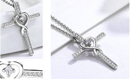 Silver Infinity Korshalsband