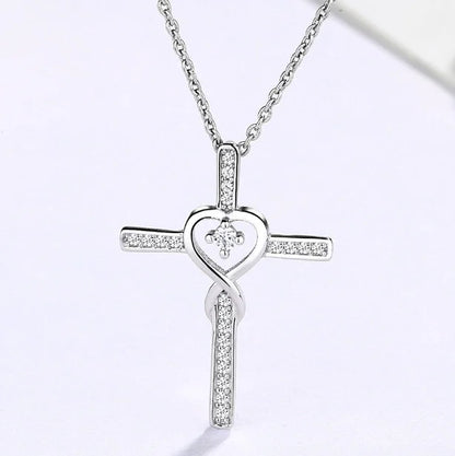 Silver Infinity Korshalsband
