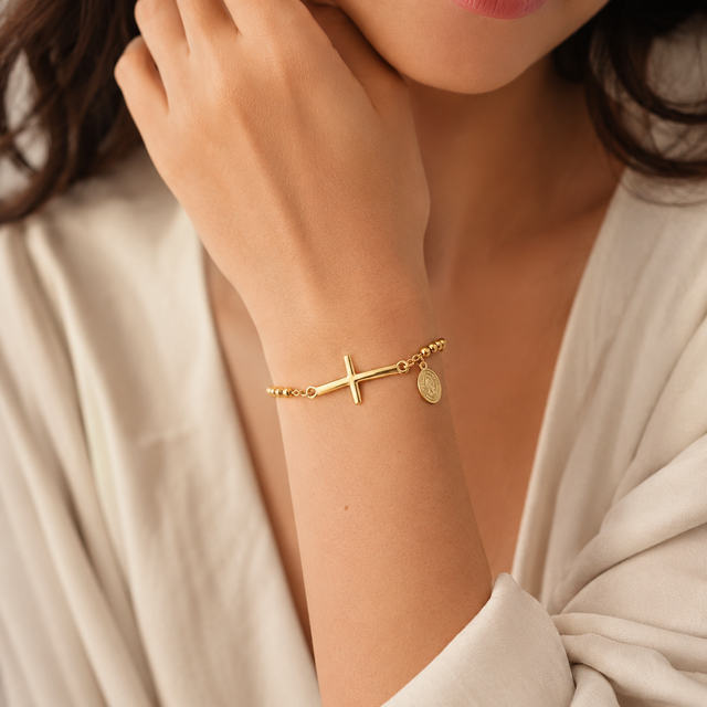 Nådens Armband – Kristet Korsarmband