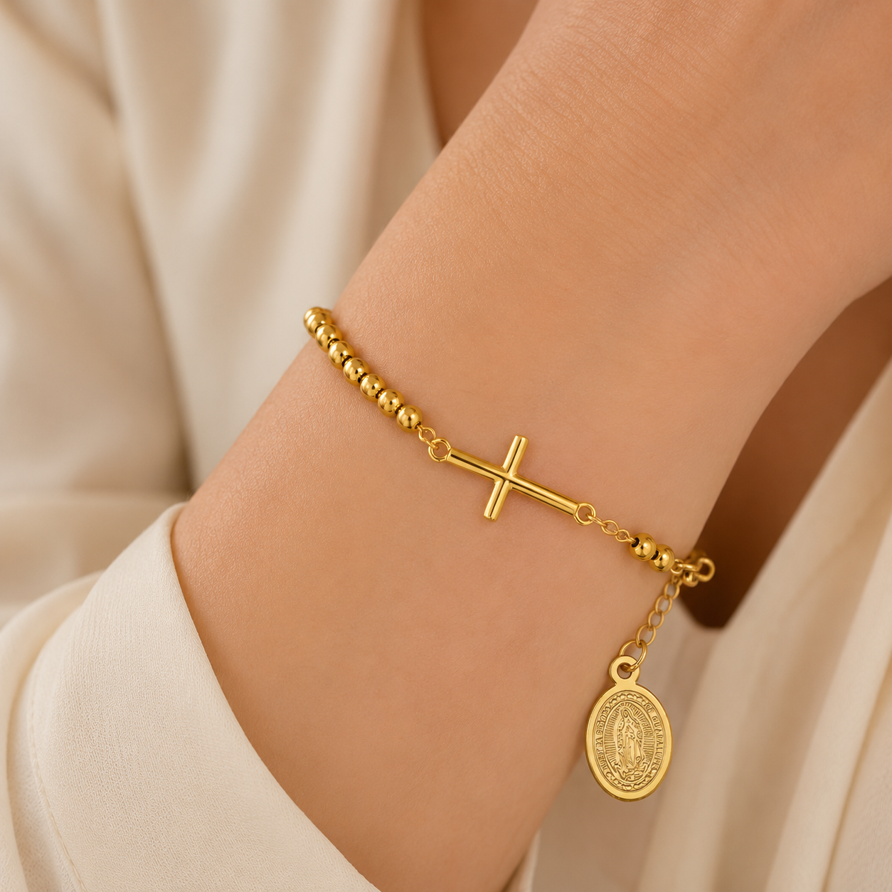 Nådens Armband – Kristet Korsarmband