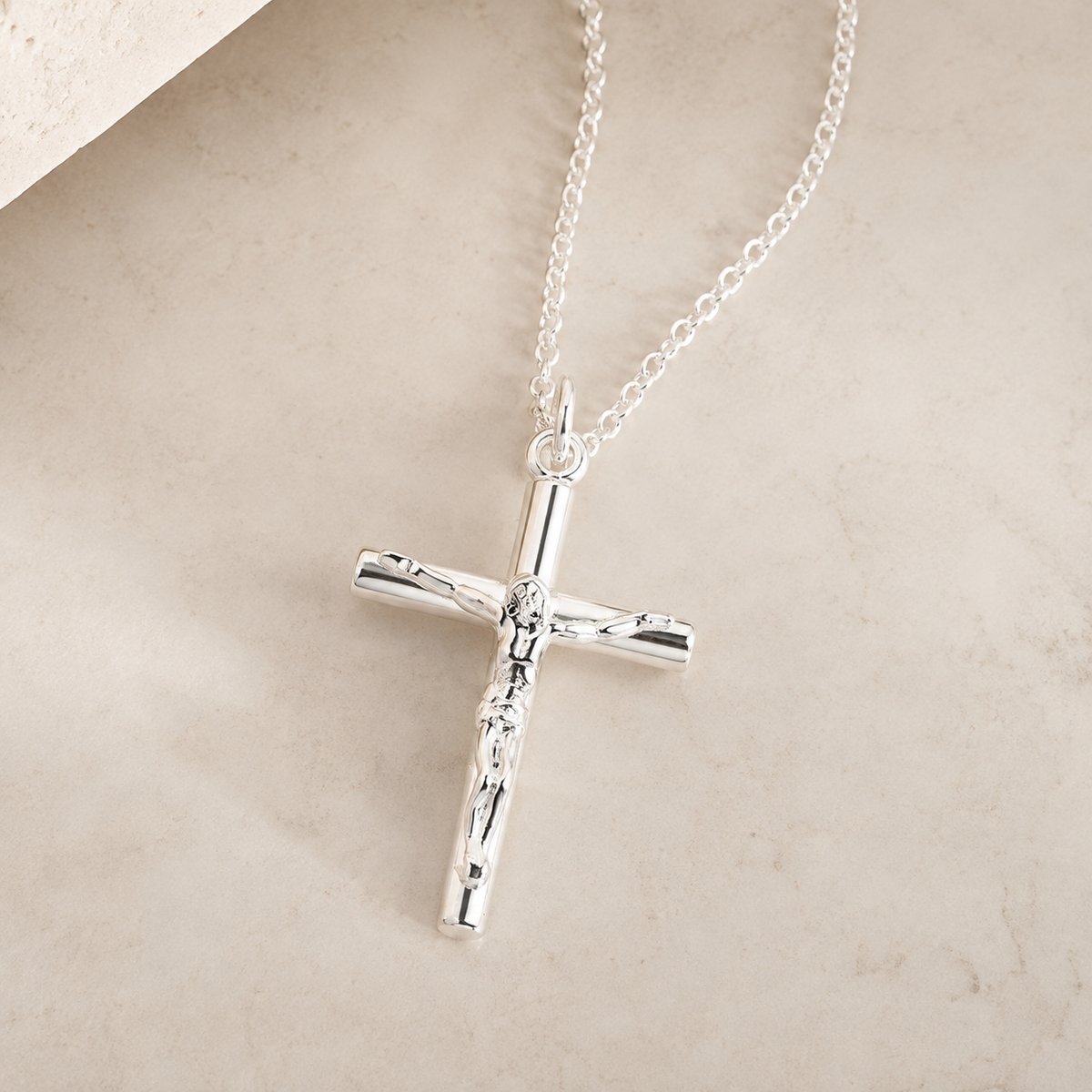 Lärjunge - Korshalsband i Sterling Silver