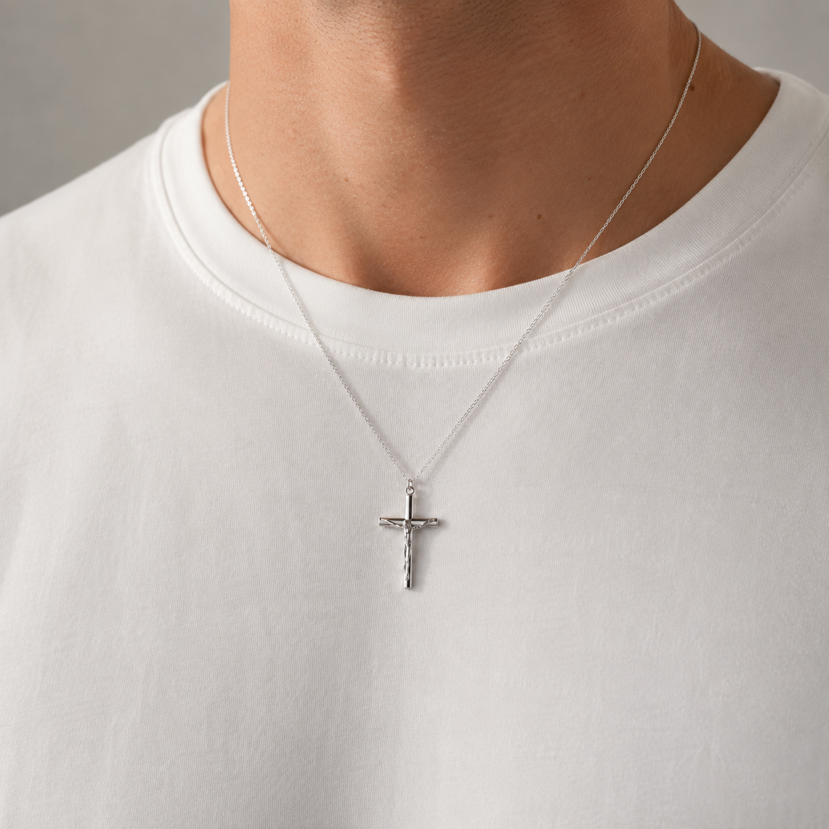 Lärjunge - Korshalsband i Sterling Silver