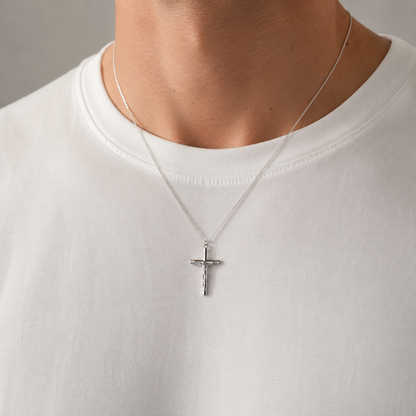 Lärjunge - Korshalsband i Sterling Silver