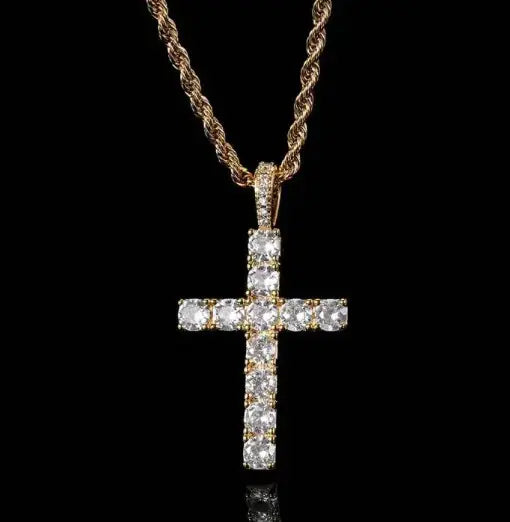 Stort Korshalsband ✝️ – Ikonisk Street Style