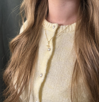 Minimalistiskt Kors Halsband – Kristet Halsband för Kvinnor