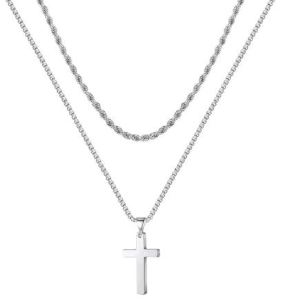 ✝️ Titanium Korshalsband – Styrka &amp; Stil i Perfekt Harmoni ✝️