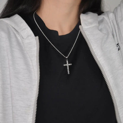 Korshalsband med Glittrande Stenar  ✝️
