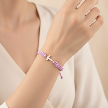 Handvävt Korsarmband – Kristet Armband för Herr & Dam